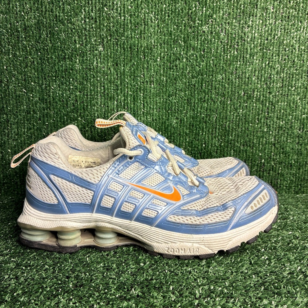 Nike Shox 2:40 Marathon Mesh Y2K Athletic Running Shoes Blue Orange Womens 8.5